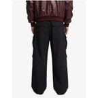 Woven Cargo Pants Baggy Wide Leg Flared Multi Pocket Streetwear