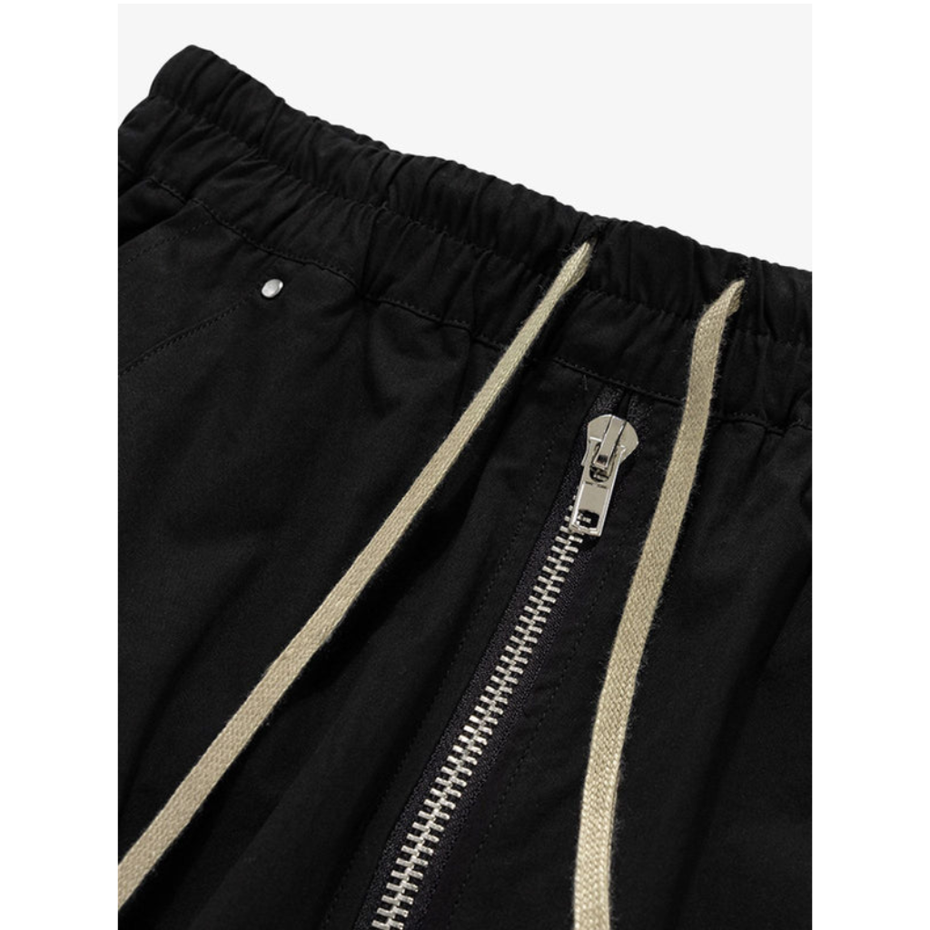 Woven Cargo Pants Baggy Wide Leg Flared Multi Pocket Streetwear
