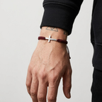 Woven Stainless Steel Cross Bracelet for Men | Baptized