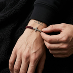 Woven Stainless Steel Cross Bracelet for Men | Baptized