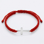 Woven Stainless Steel Cross Bracelet for Men | Baptized