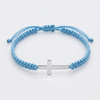 Woven Stainless Steel Cross Bracelet for Men | Baptized