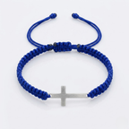 Woven Stainless Steel Cross Bracelet for Men | Baptized
