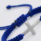 Woven Stainless Steel Cross Bracelet for Men | Baptized