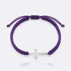 Woven Stainless Steel Cross Bracelet for Men | Baptized