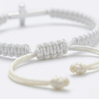 Woven Stainless Steel Cross Bracelet for Men | Baptized