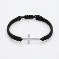 Woven Stainless Steel Cross Bracelet for Men | Baptized