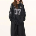 Y2K Retro Long Sleeve Printed Jersey T-Shirt