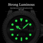 Yacht Diver - Stainless Steel Watch - Date - Luminous