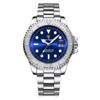 Yacht Diver - Stainless Steel Watch - Date - Luminous