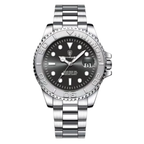 Yacht Diver - Stainless Steel Watch - Date - Luminous