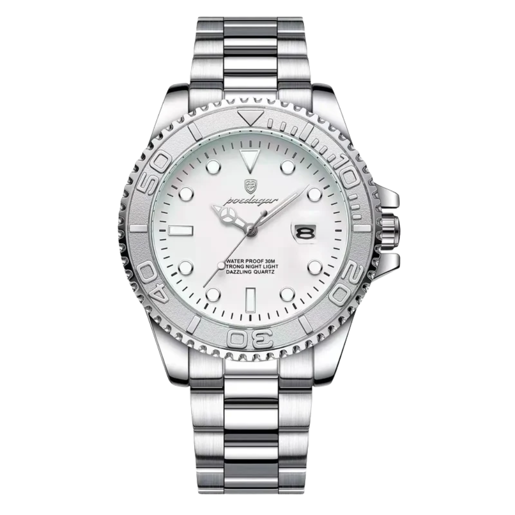 Yacht Diver - Stainless Steel Watch - Date - Luminous