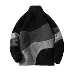 Zip Up Sweater Men High Collar Streetwear Y2K-Tithesource-
