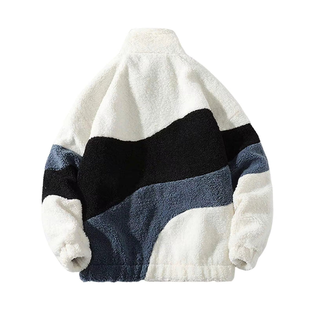 Zip Up Sweater Men High Collar Streetwear Y2K-Tithesource-