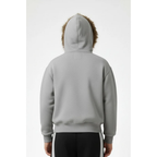 Zip Up Hoodie Men Oversized With fur Hood
