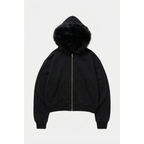 Zip Up Hoodie Men Oversized With fur Hood