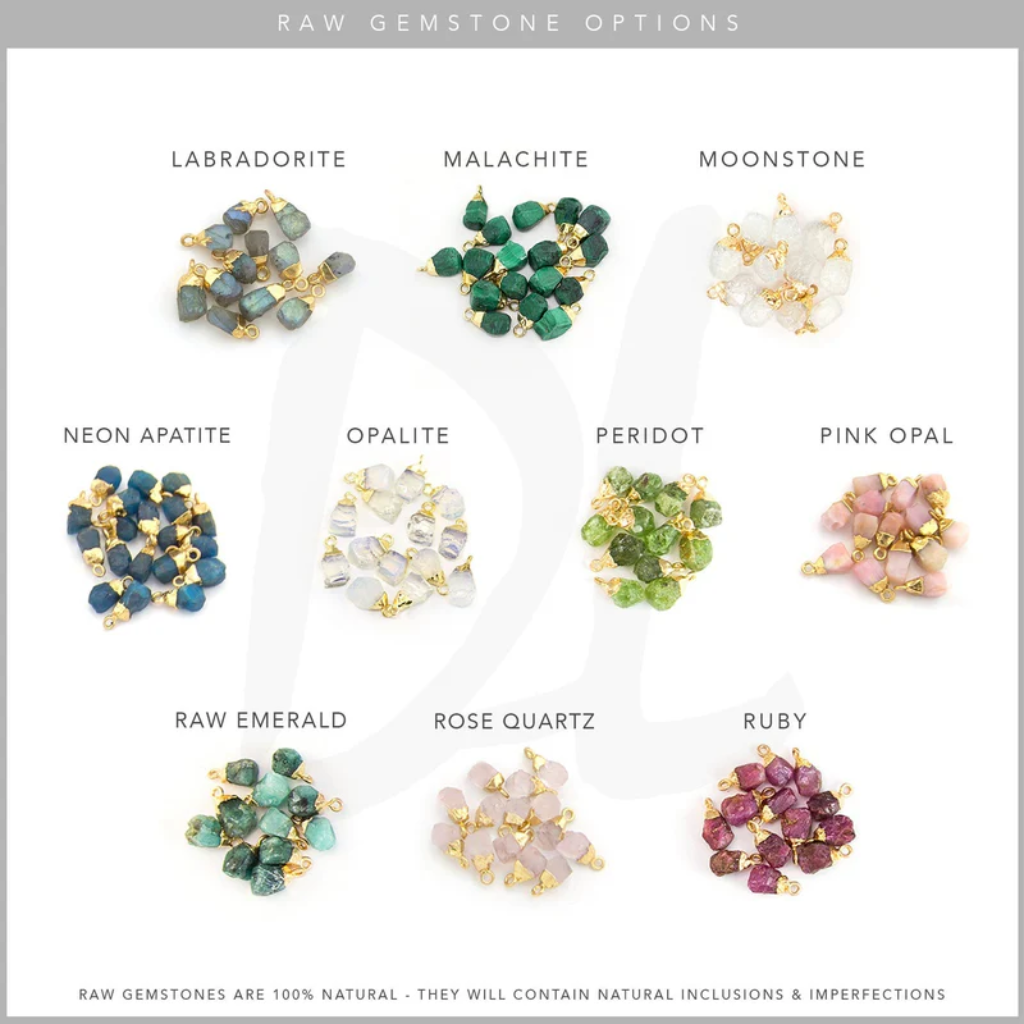 Zodiac Birthstone Necklace Gold Women
