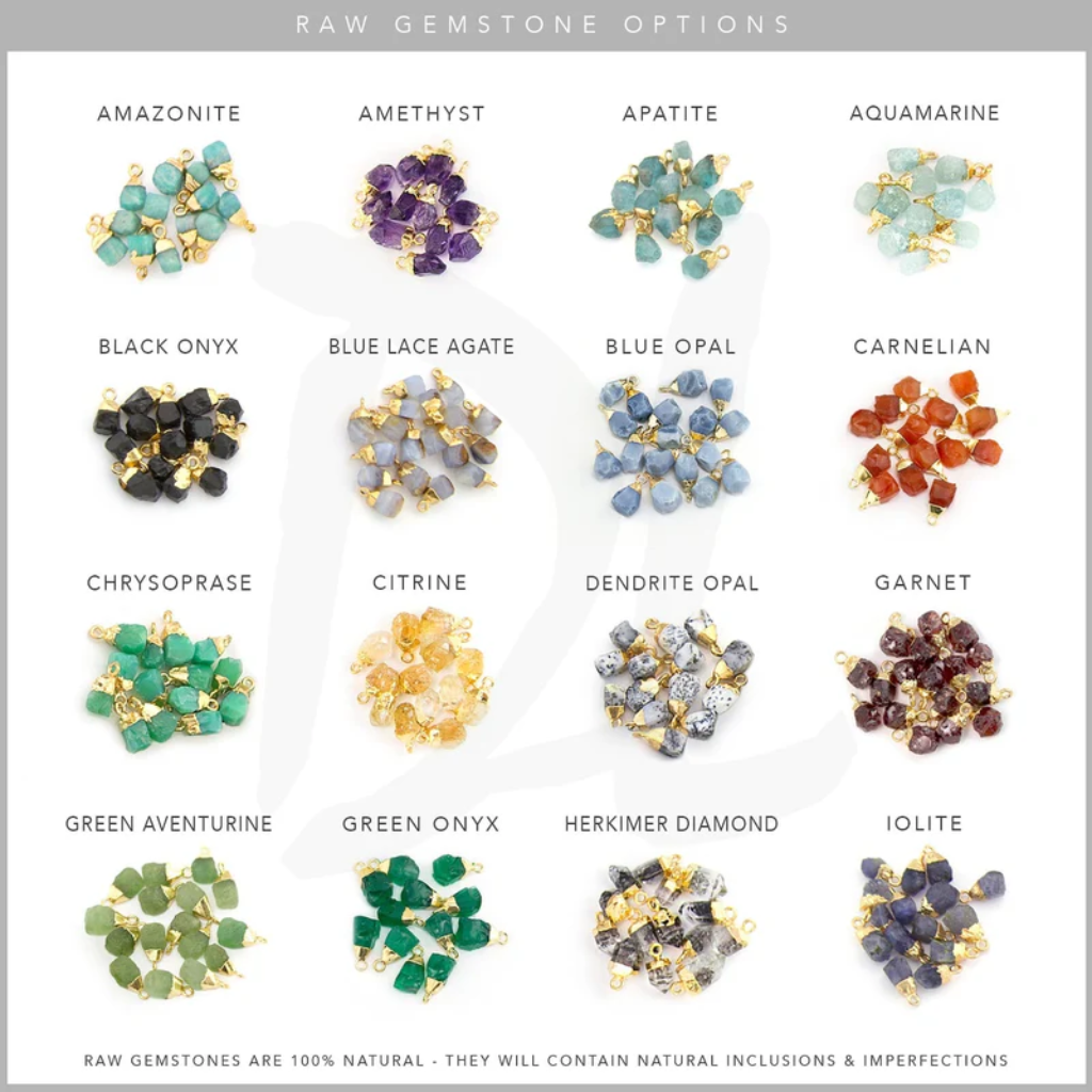 Zodiac Birthstone Necklace Gold Women