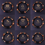Zodiac Bracelet - Natural Stones - Gift