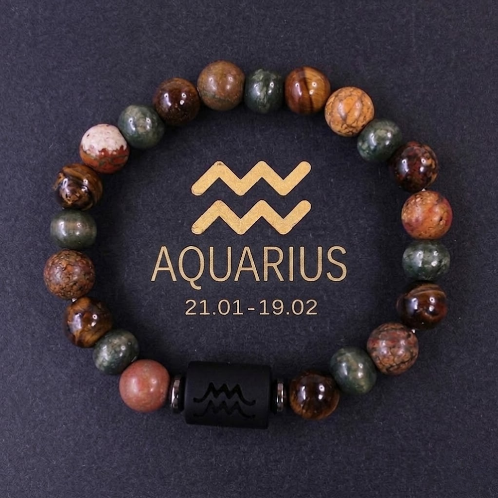 Zodiac Bracelet - Natural Stones - Gift