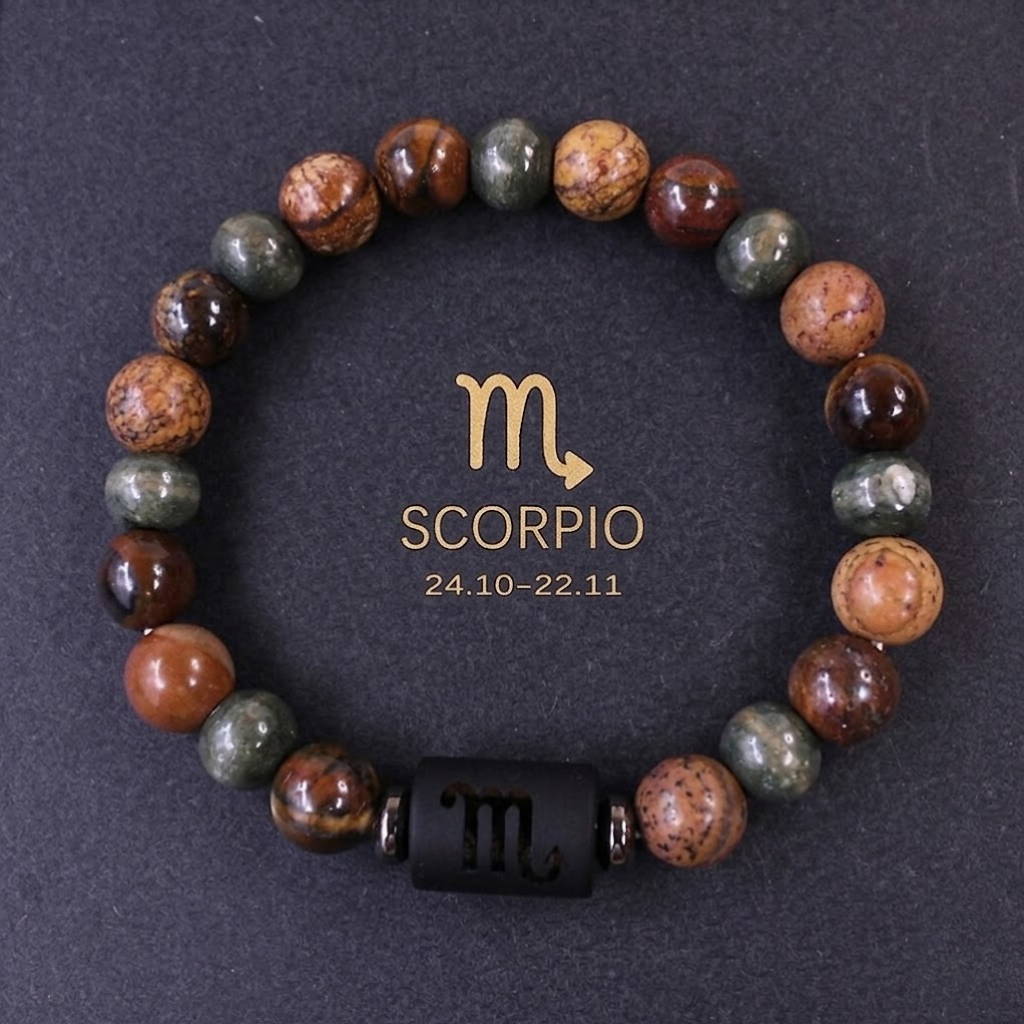 Zodiac Bracelet - Natural Stones - Gift