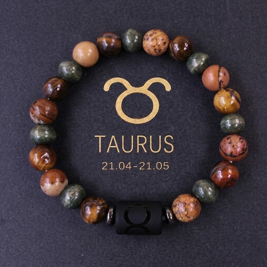 Zodiac Bracelet - Natural Stones - Gift
