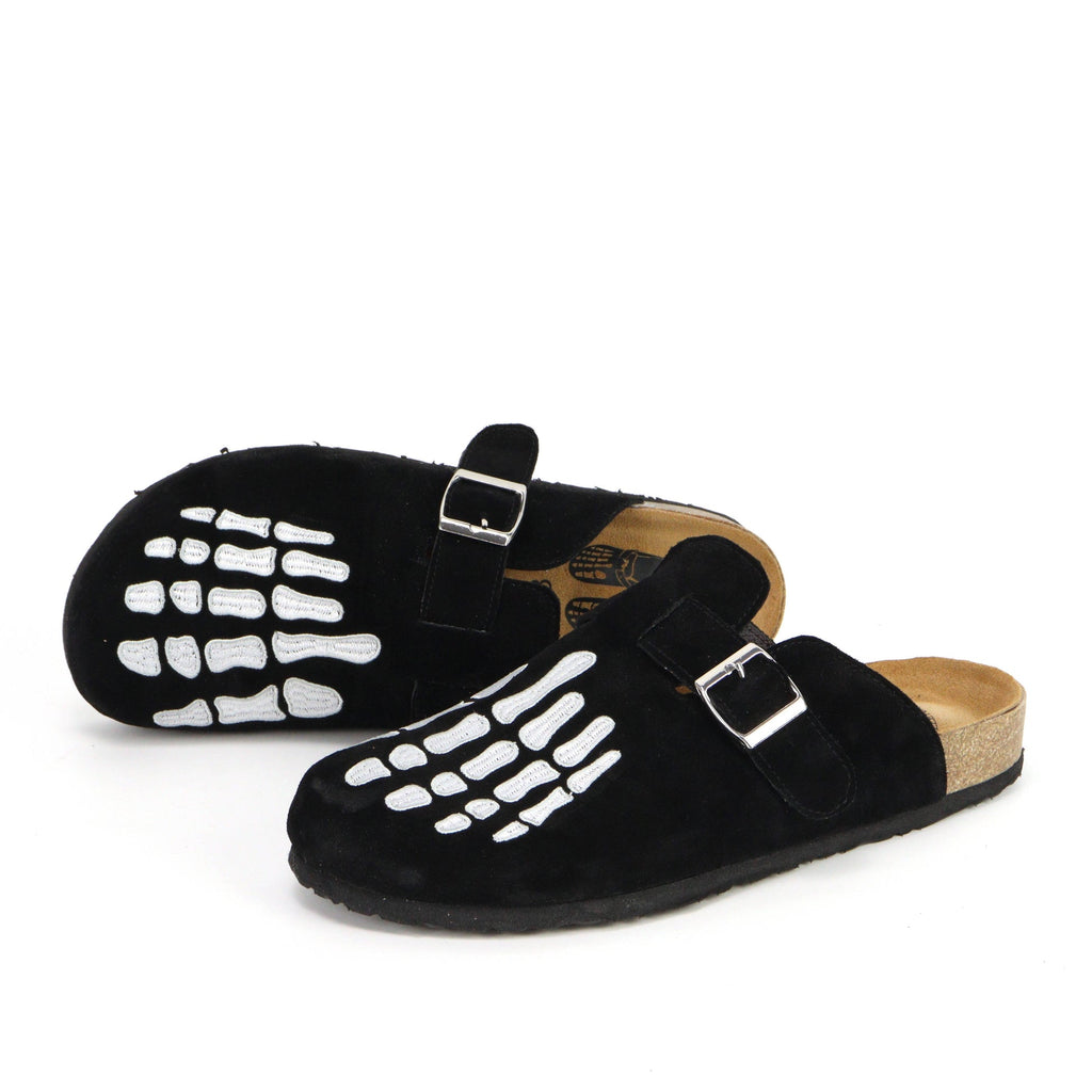 Skeleton Print Clogs - Y2K