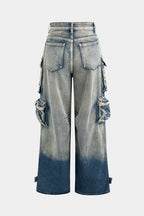 Cargo Jeans Women - Wide Leg Multi Pocket
