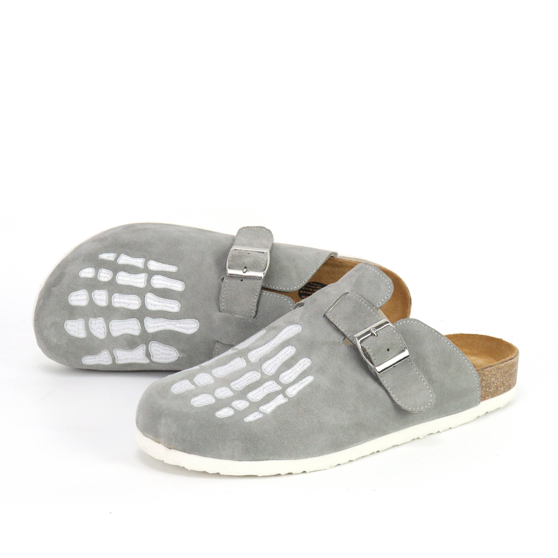 Skeleton Print Clogs - Y2K